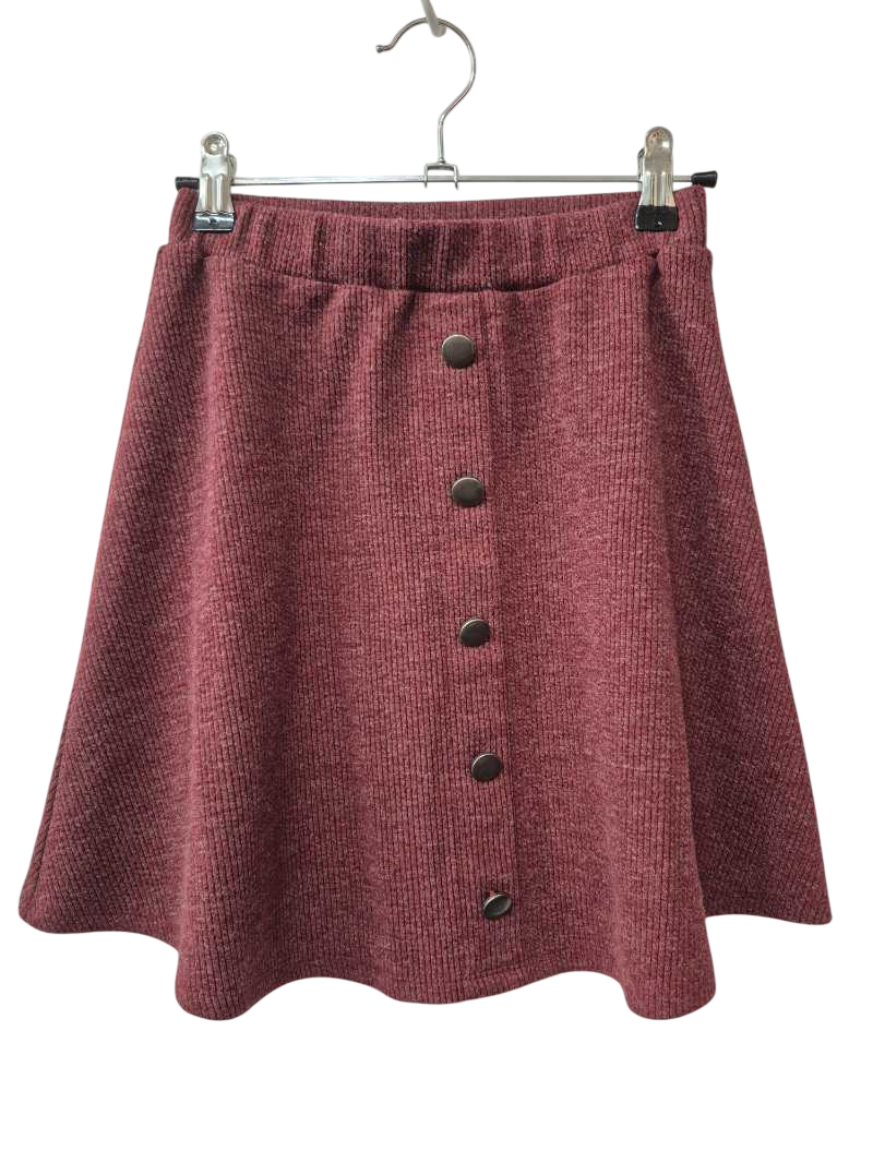 Fitz + Eddie Button Front Skirt
