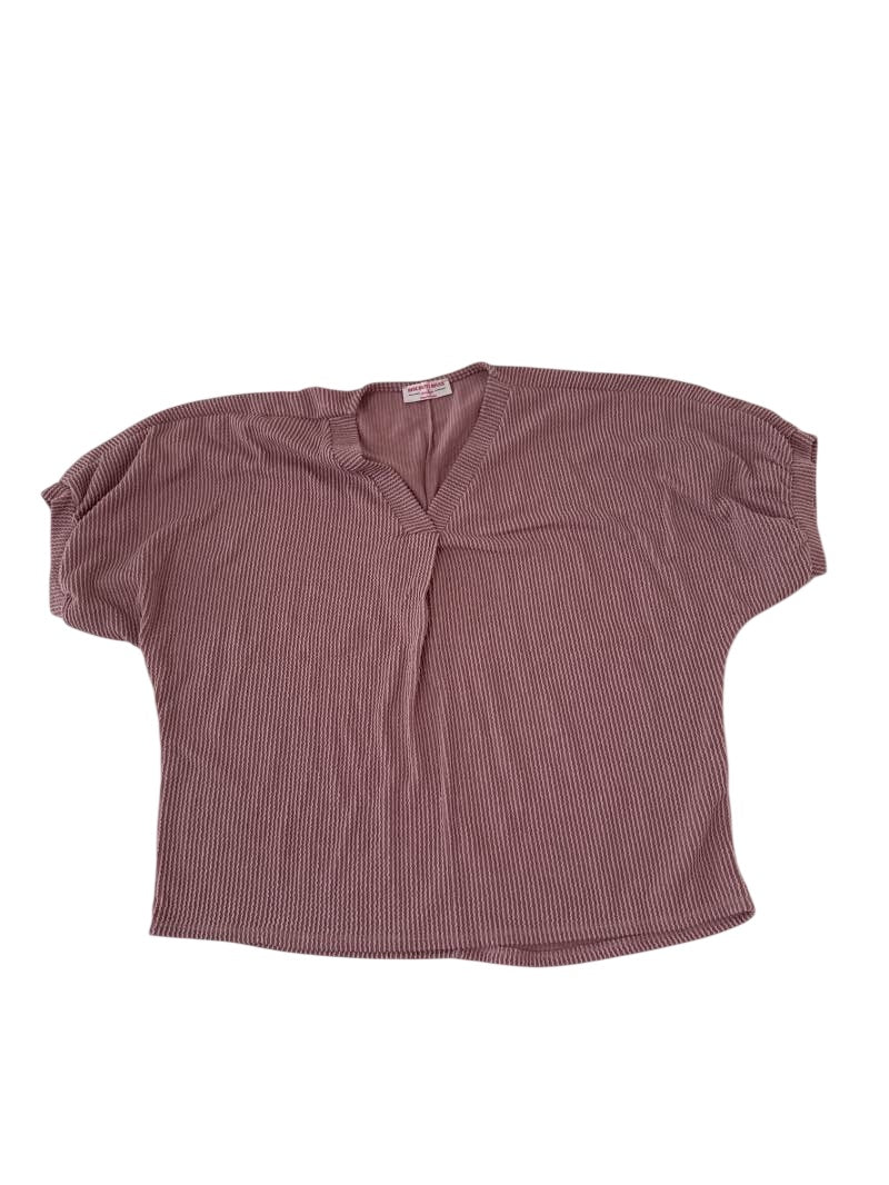 Discount Divas V-Neck Blouse Short Sleeves