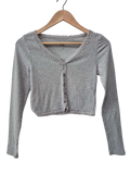 PAC Cares Button-Down Cardigan Long Sleeves