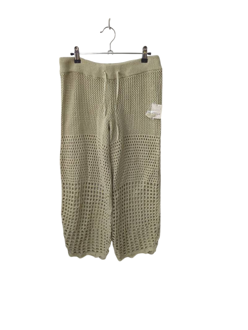 Free People Crochet Wide-Leg Pants
