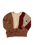 POL Colorblock V-Neck Sweaters