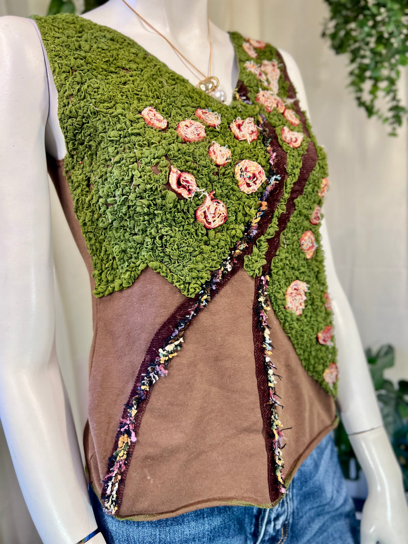 Green/Brown Radzoli Blouse, S