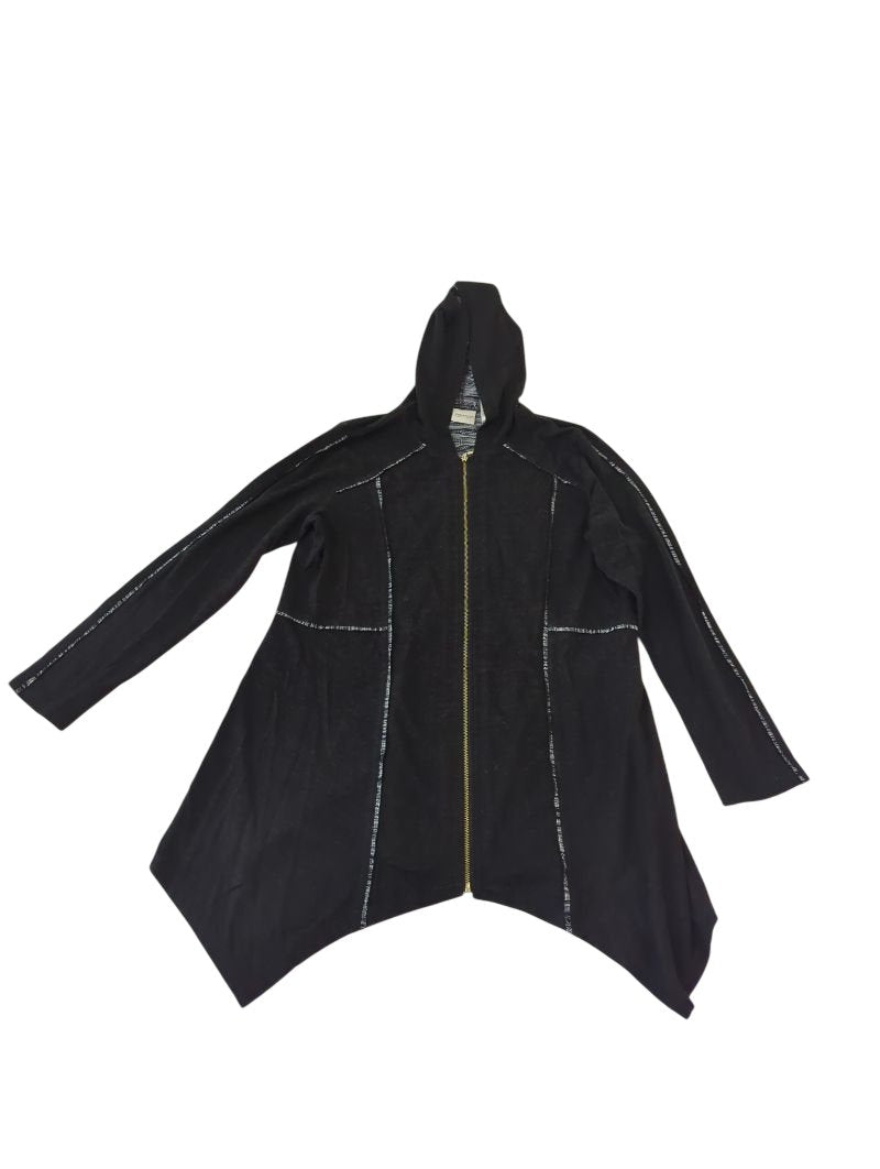 Chicos Hooded Zip Jacket Long Sleeves