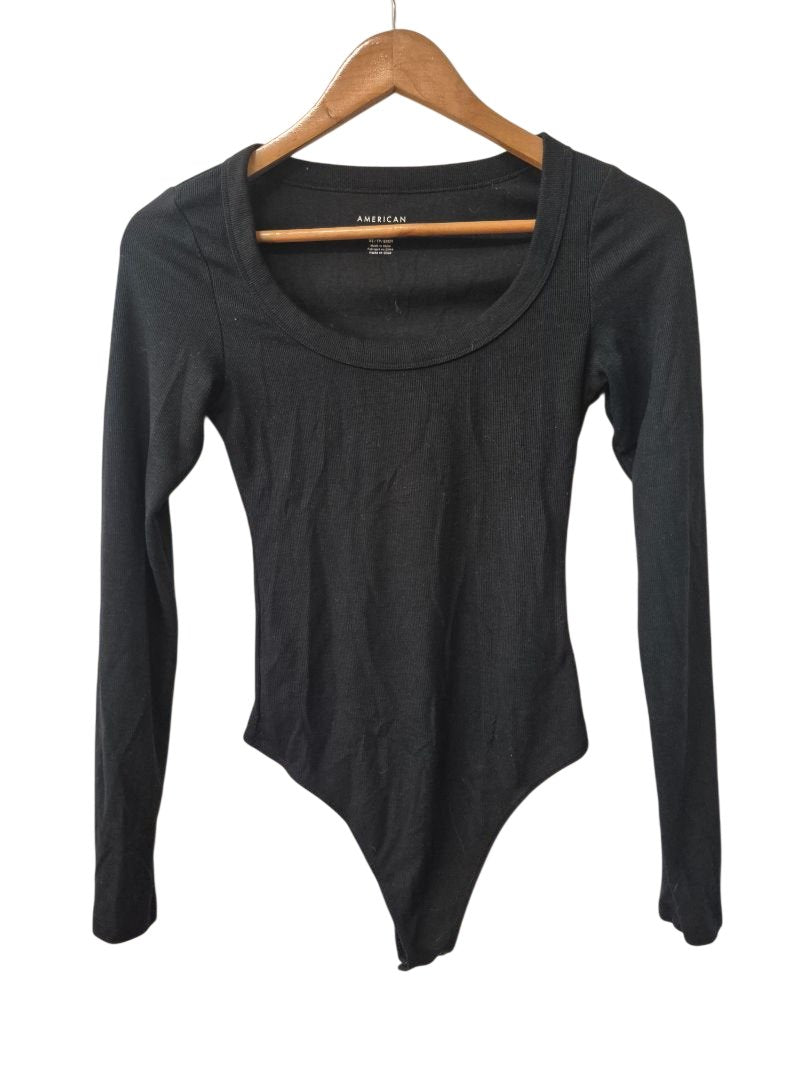 American Eagle Scoop Neck Bodysuit Long Sleeves