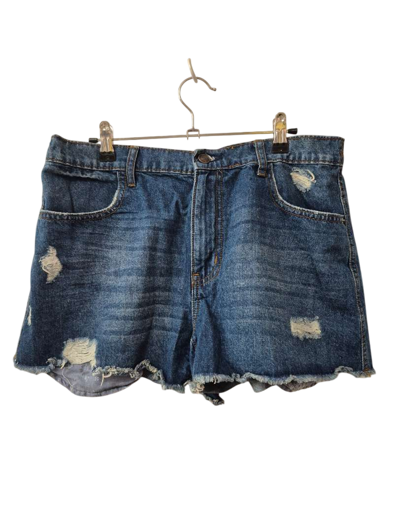 No Boundaries Distressed Denim Shorts