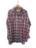 H Bar C Plaid Western Shirt Vintage