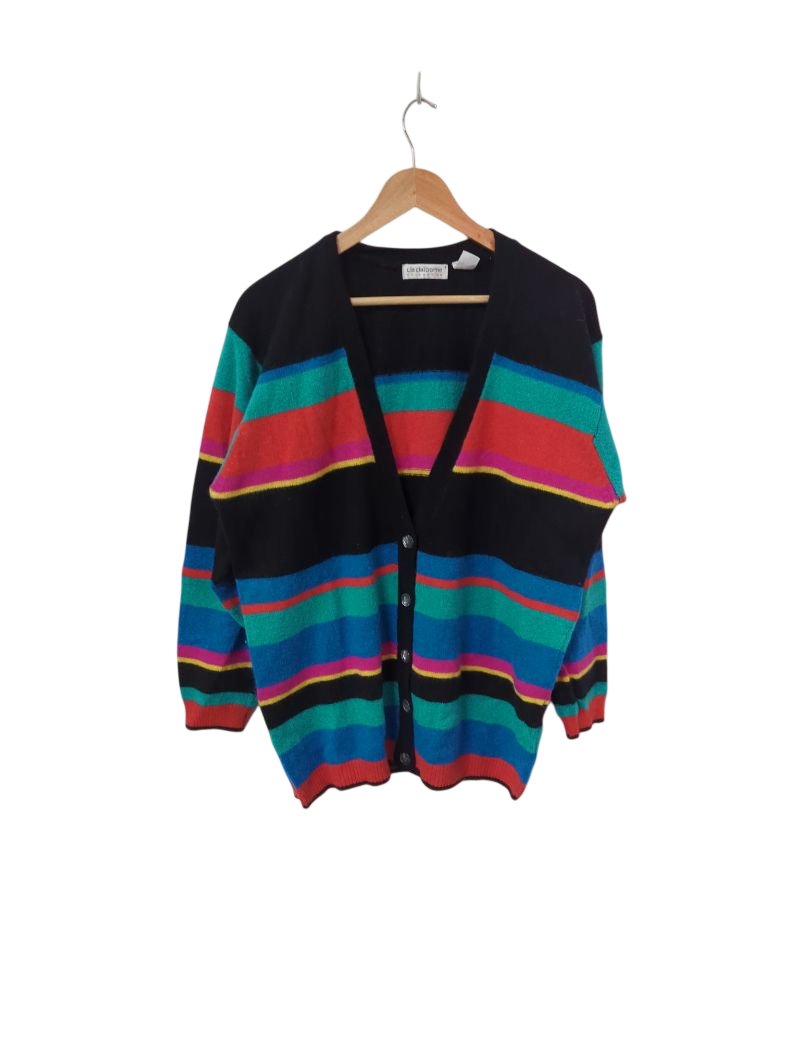 Liz Claiborne Striped Cardigan Vintage