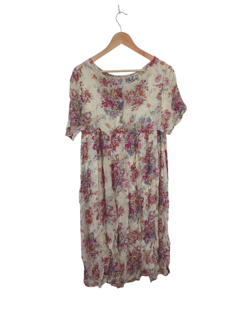 Bila Floral Midi Dress Vintage