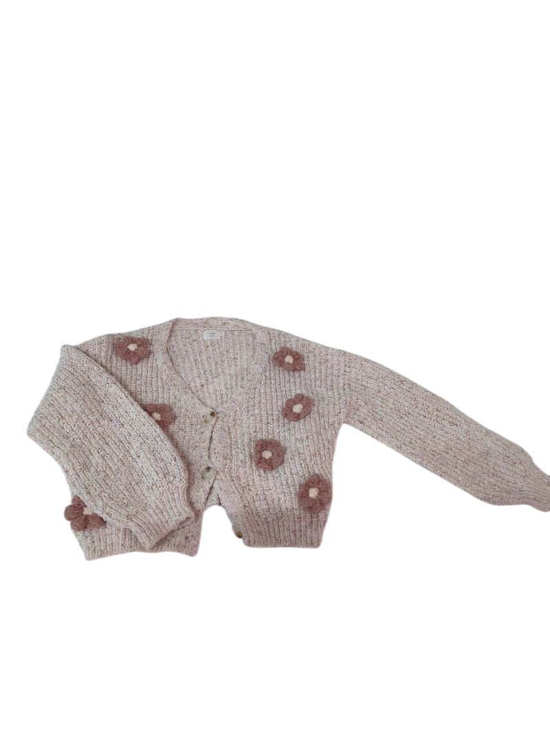 Luna Ivy Floral Buttoned Cardigan Sweaters