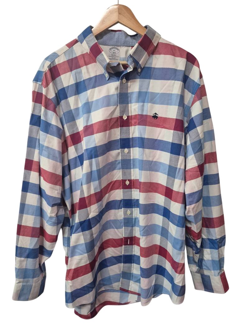 Brooks Brothers Checked Button-Down Men's