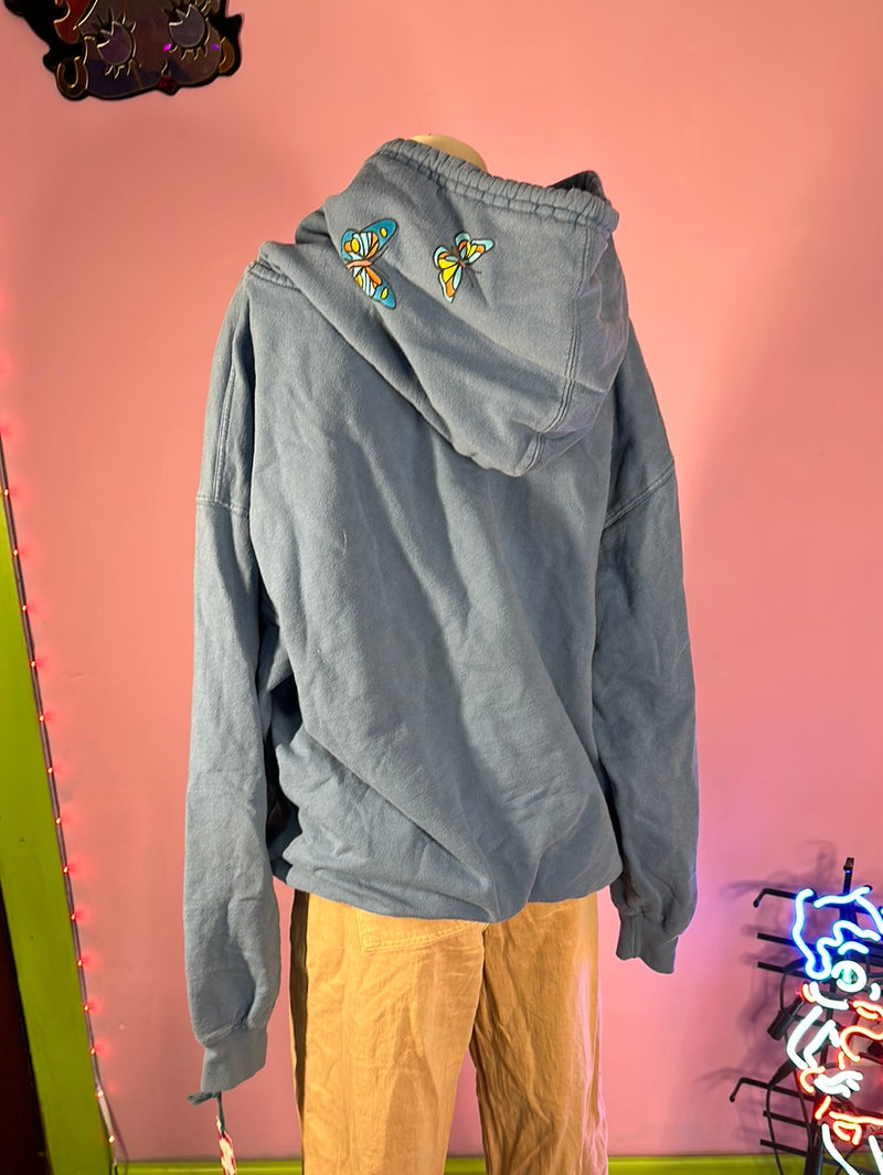 Blue CL+CA Hooded Sweatshirt, XL