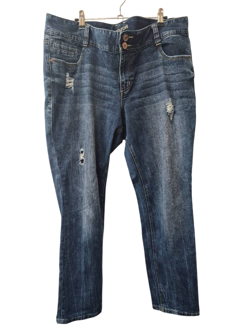 Maurice’s Distressed Straight-Leg Jeans