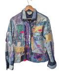 Sandy Starkman Artistic Denim Jacket Vintage