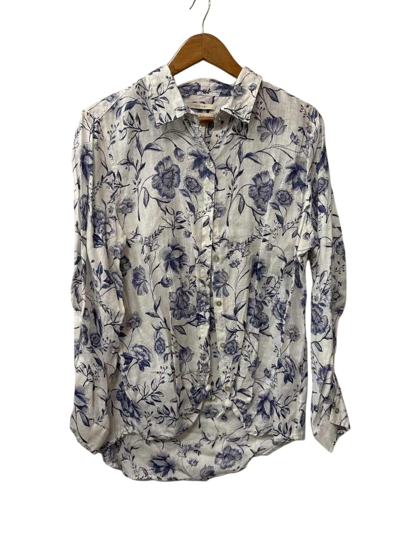 Cynthia Rowley Floral Button-Up Long Sleeves