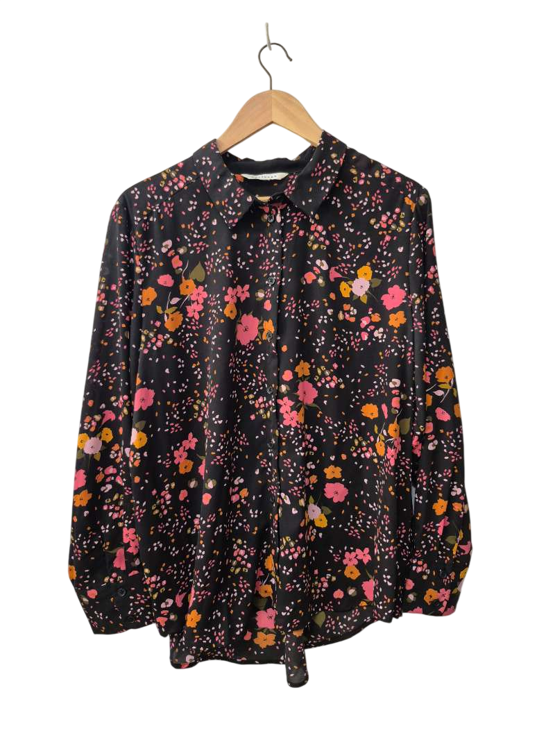 Pop Sugar Floral Blouse Long Sleeves