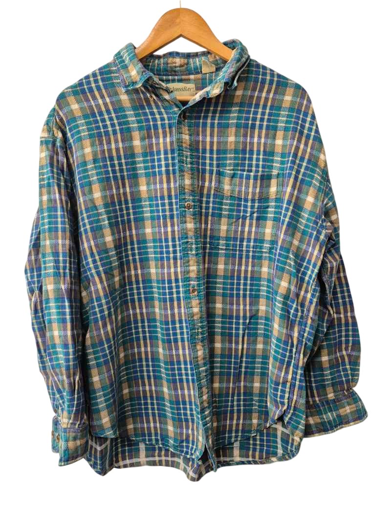 St. Johns Bay Plaid Flannel Shirt Vintage