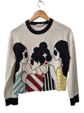 Alice + Olivia Graphic Knit Long Sleeves