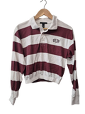 Forever 21 Striped Polo Long Sleeves