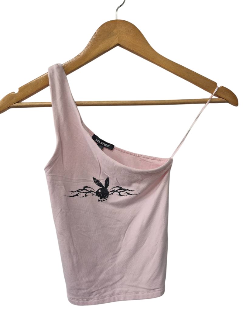 Playboy One-Shoulder Tank Tanks