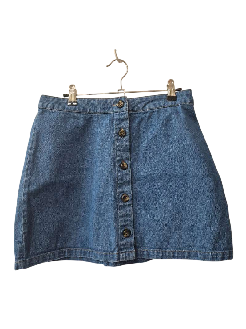 Forever 21 Button-Front Denim Skirt
