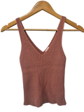 Essentials Ribbed V-Neck Tanks