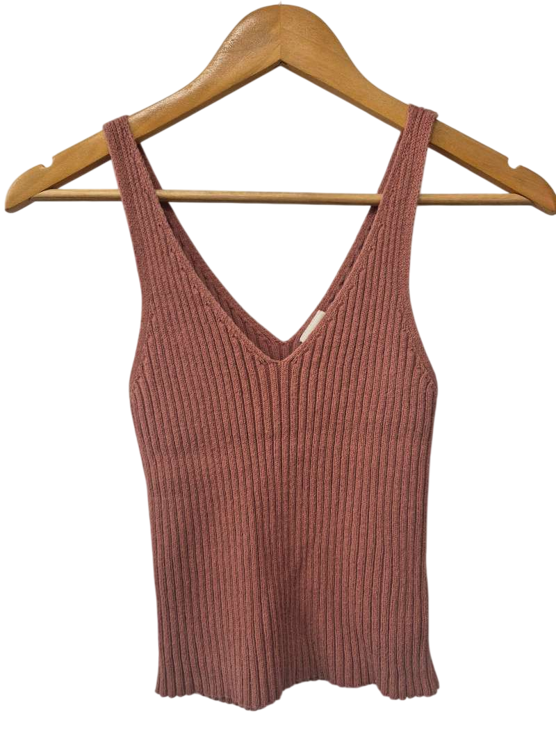 Essentials Ribbed V-Neck Tanks