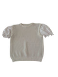 Grace + Karma Puff Sleeve Sweater Short Sleeves