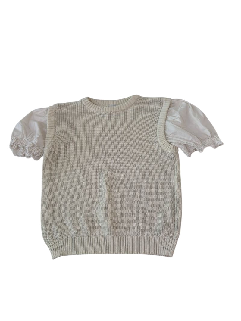 Grace + Karma Puff Sleeve Sweater Short Sleeves