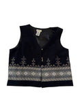 White Stag Embroidered Vest Vintage