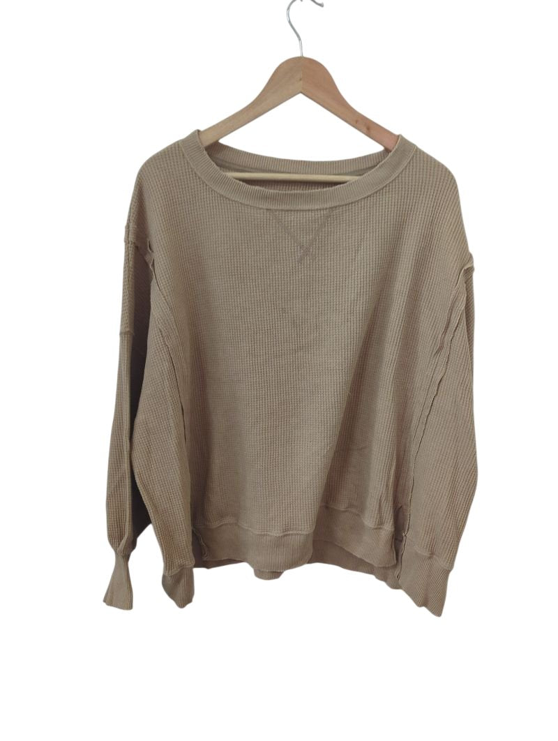 American Eagle Ribbed Crewneck Long Sleeves