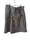 Button Front Skirt