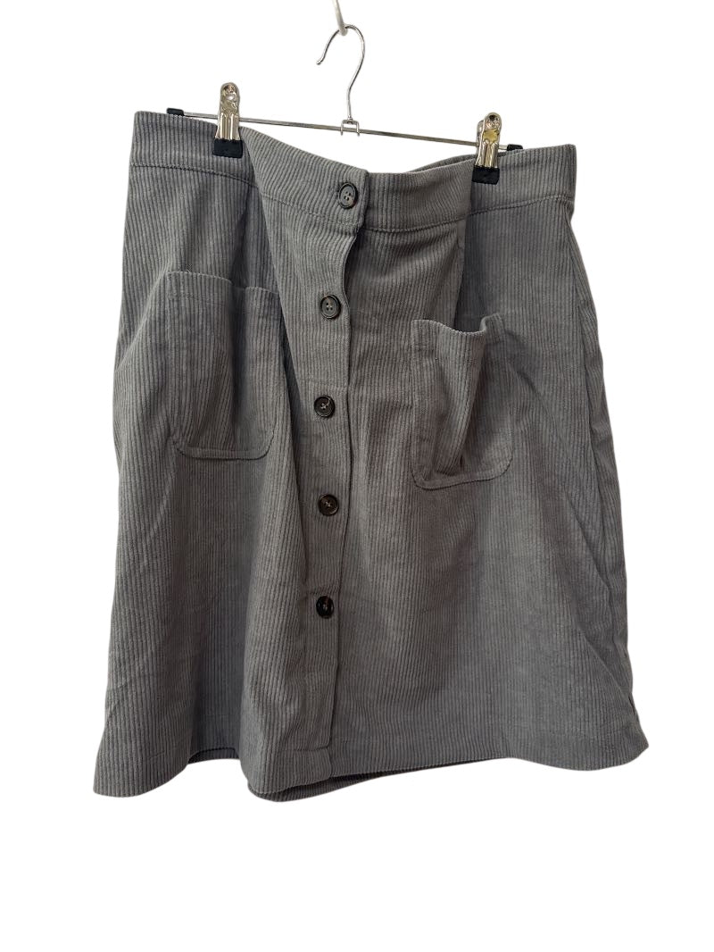 Button Front Skirt
