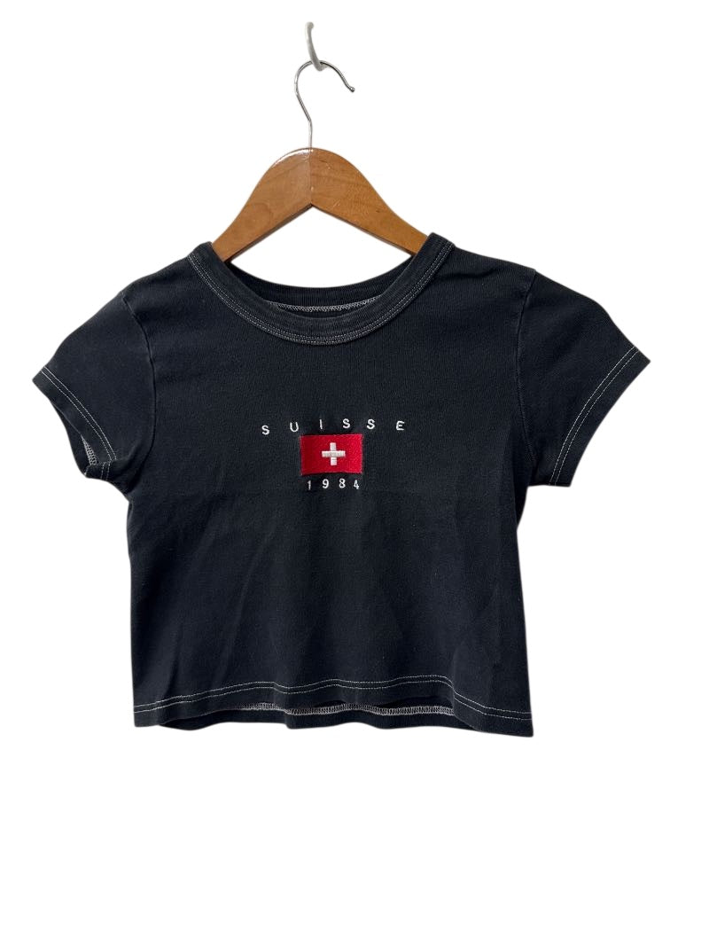 Brandy Melville Cropped T-Shirt Short Sleeves