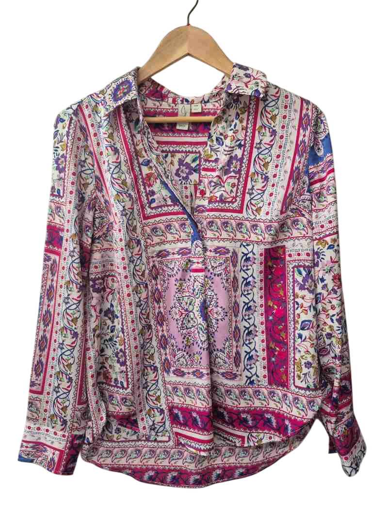 Joie Button-Up Blouse Long Sleeves