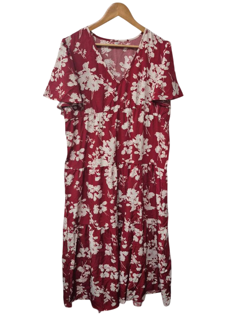 Floral V-Neck Dresses