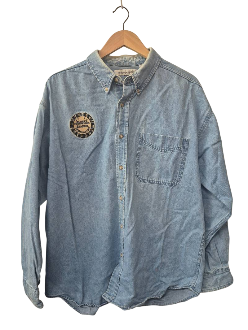 Munsingwear Denim Button-Up Shirt Vintage