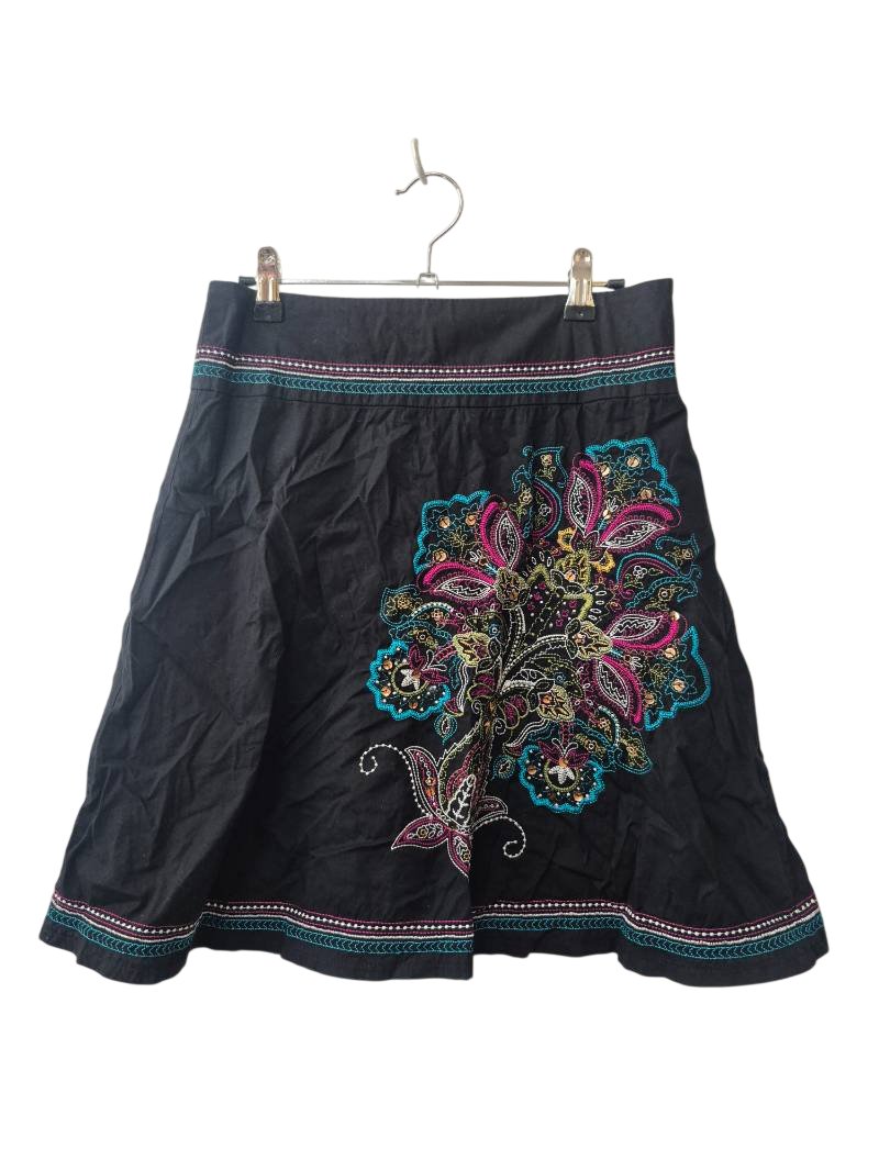 Heart Soul Embroidered Skirt Vintage
