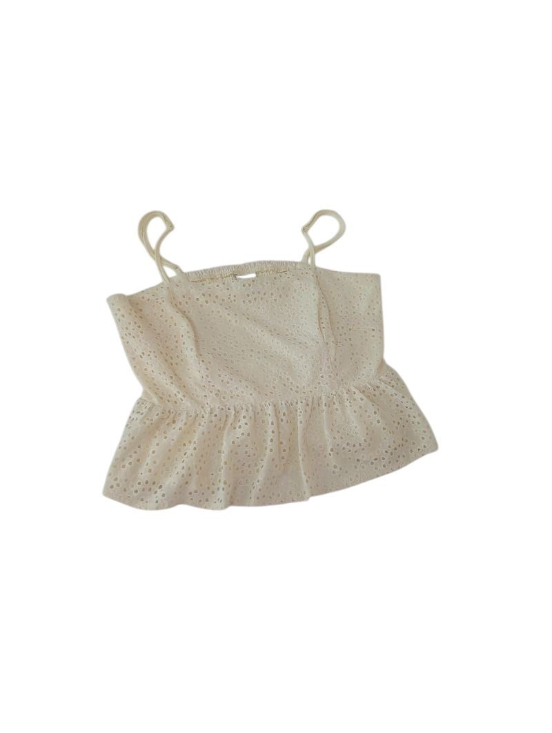 A New Day Eyelet Peplum Tanks