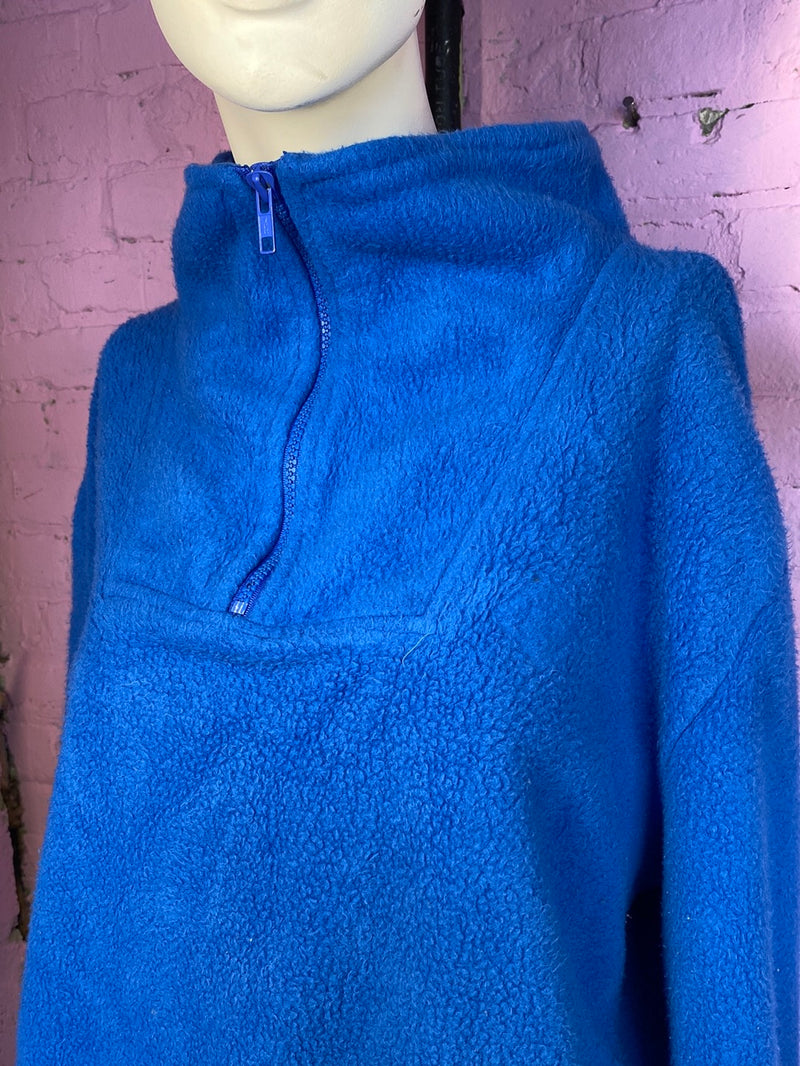Blue Laffinati Fleece Quarter Zip, XL