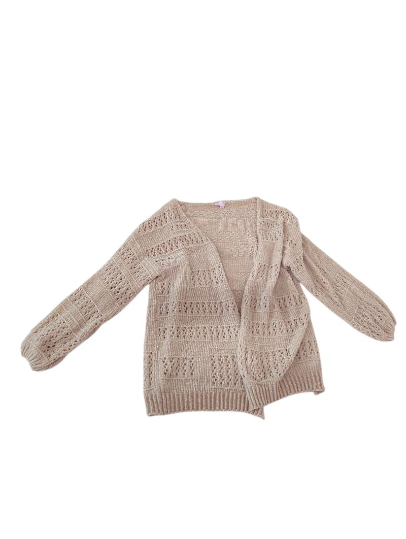 Pink Lily Open Knit Cardigan Sweaters