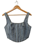 Shein Denim Corset Tanks