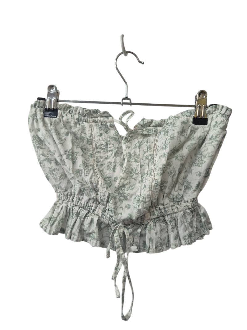 Hollister Floral Crop Top Tanks