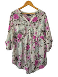 Torrid Floral Button-Up Long Sleeves