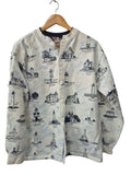 Art Unlimited Lighthouse Print Cardigan Vintage