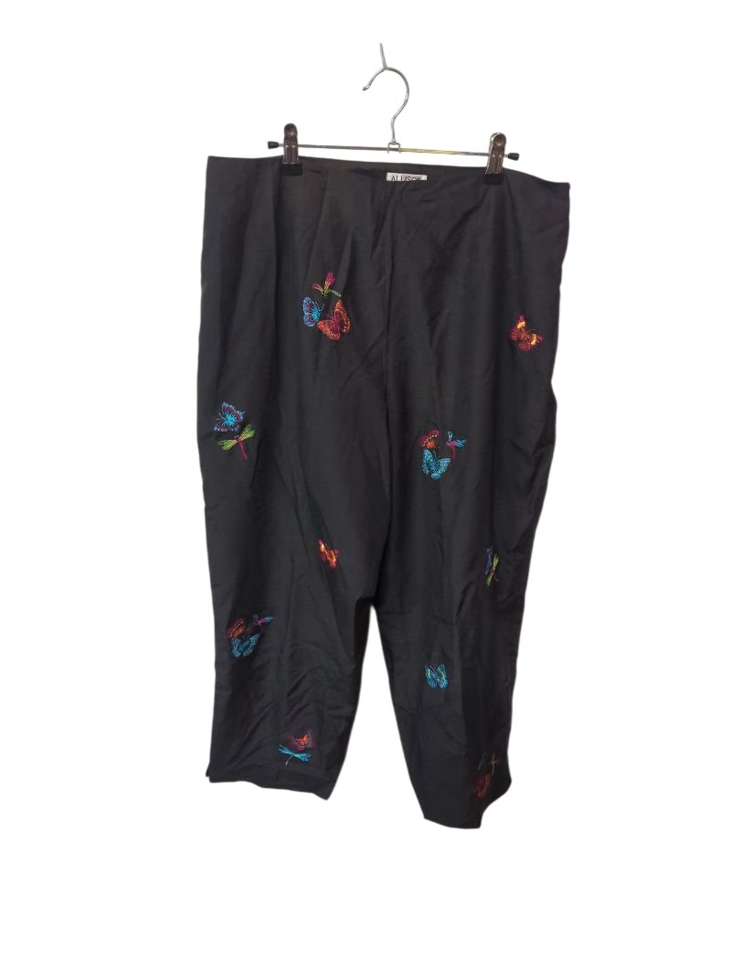 Allison Taylor  Butterfly Embroidered Pants Vintage