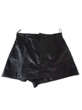 Zara A-Line Faux-Leather Skirt