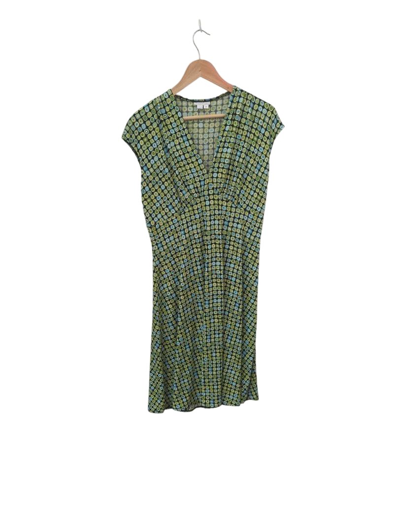London Times V-Neck Printed Dresses