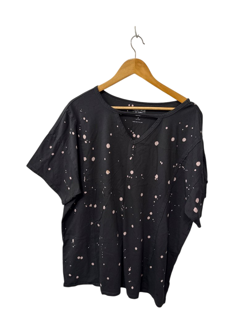 Torrid Splatter V-Neck Short Sleeves