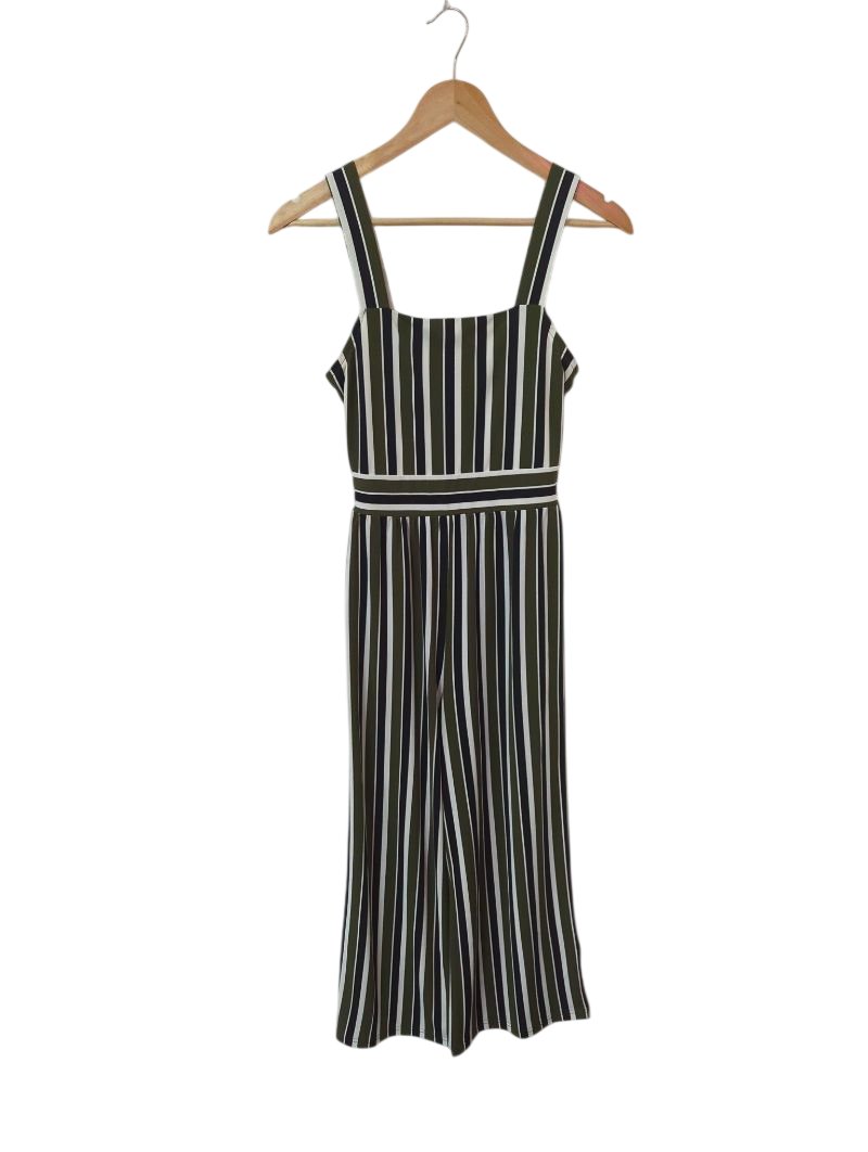 Express Striped Sleeveless Jumpsuit Dresses