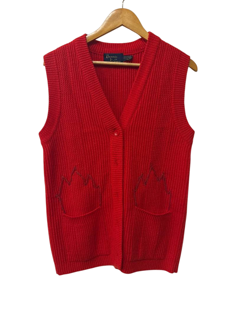 Bonnie Lee Retro Knit Vest Vintage